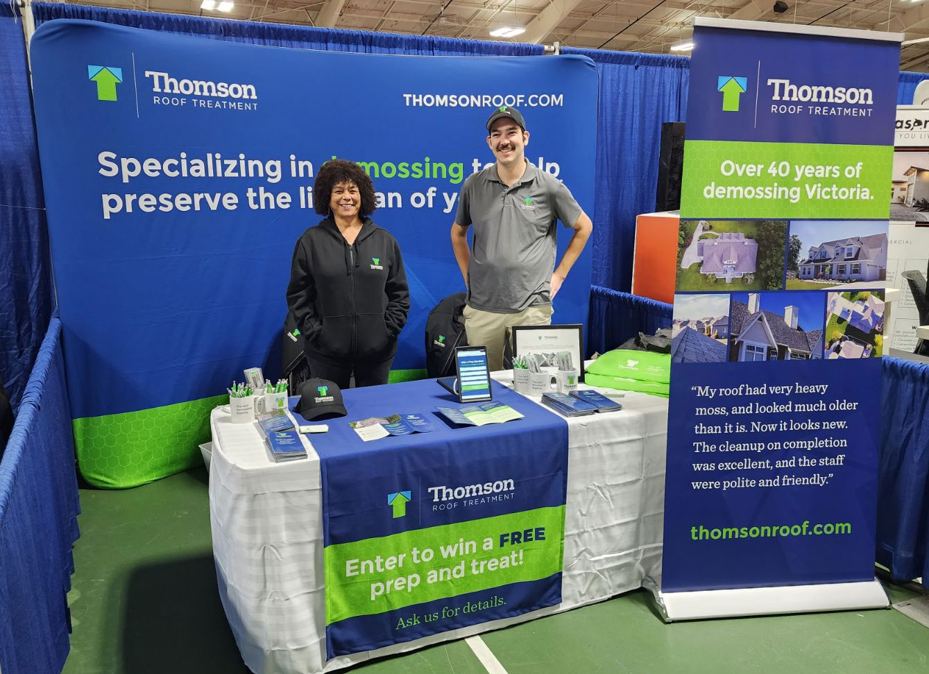 Thomson-Roof-Treatment-at-the-Victoria-Home-Show-trade-booth